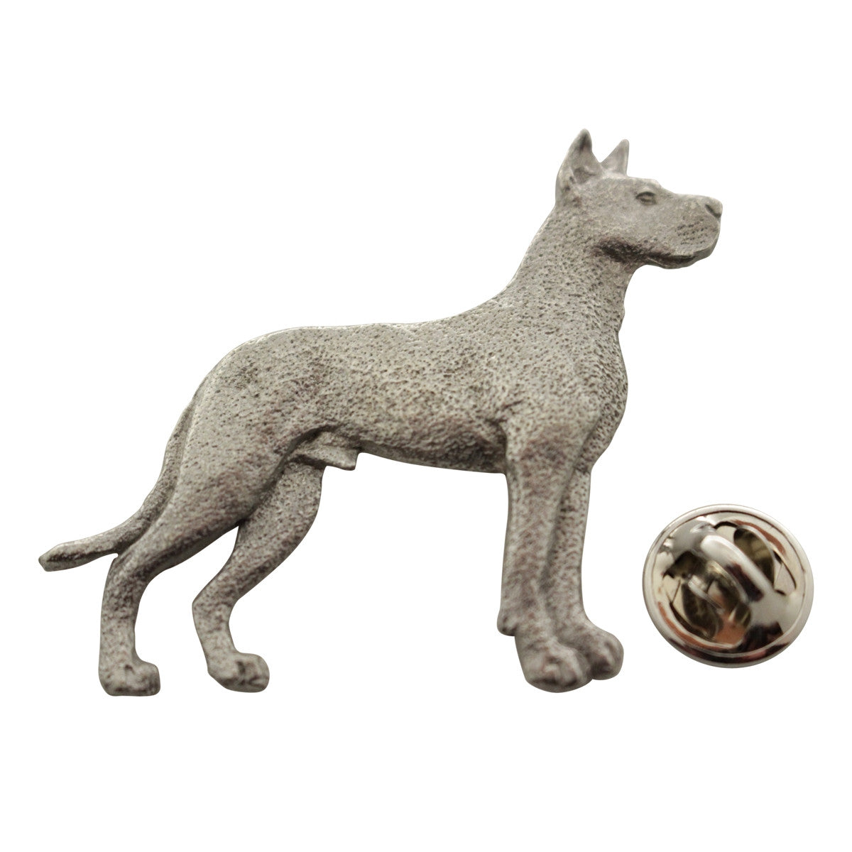 Great Dane Pin ~ Antiqued Pewter ~ Lapel Pin ~ Sarah's Treats & Treasures